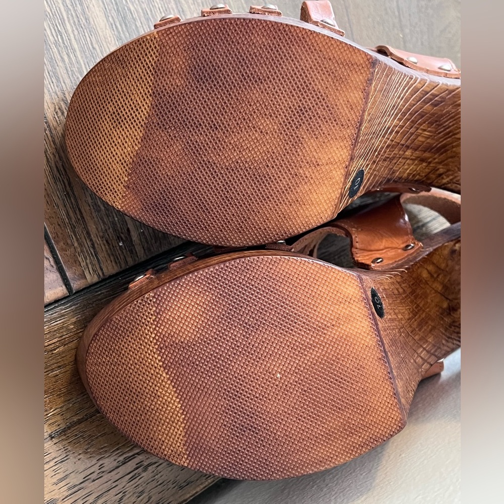 NWOT Steve Madden Leather Strappy Heeled Sandals Womens size 10 - Picture 10 of 11